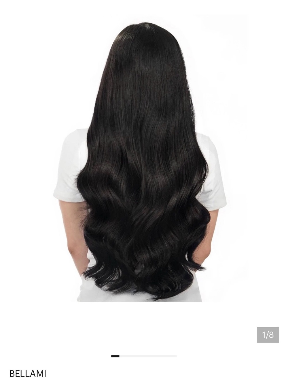 BELLAMI™ 24 IN. Classic Clip-In Hair Extensions 260 g. - Jet Black